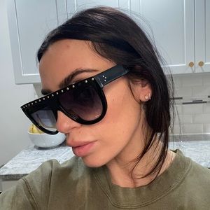Authentic Celine sunglasses - missing stud on the front - no scratches